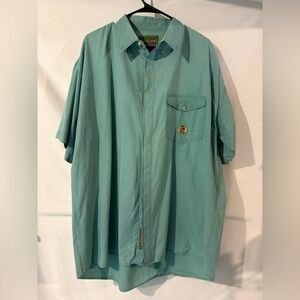 Hunt Club Aqua Casual Button-Down Shirt XL